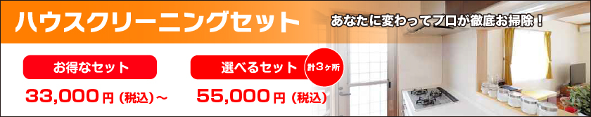 稲沢市でお得なハウスクリーニングセット|あなたに変わってプロが徹底お掃除！|お得なセット21,000円（税込）〜|計３ヶ所選べるセット29,800円（税込）