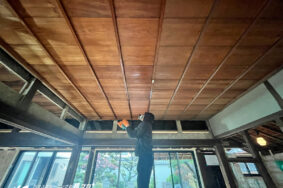 築80年古民家再生　美白洗浄　施工開始しました！！名古屋市中村区